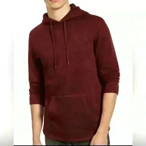 Levi’s Men’s Carbernet Red Heathered Long Sleeve Hoodie Kangaroo Pocket Small